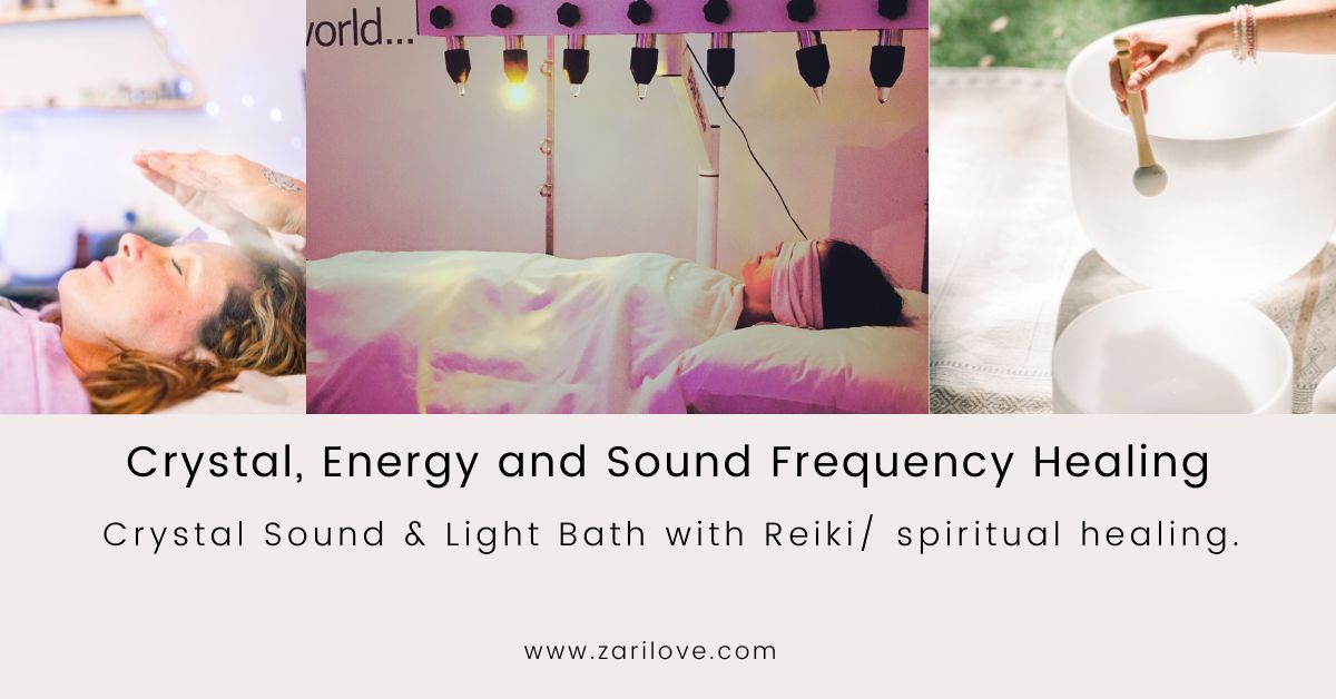 Crystal light and sound bath with spiritual | reiki master healing  